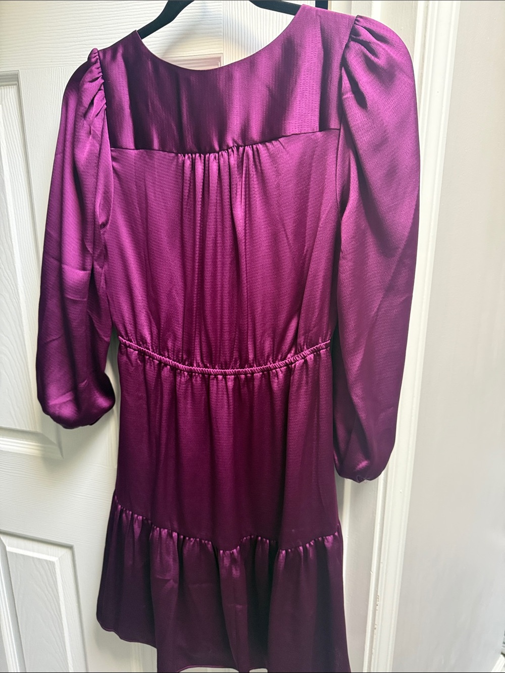 Purple Satin Tiered Dress - Brand: (Lilly Pulitzer) - Picture 3 of 3